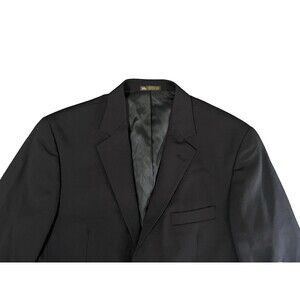 Merrill Lynch Men’s Navy Blazer Sport Coat Gold Buttons | 44R | USA Tailored